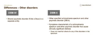 Schizophrenia – Definitions and Diagnosis – slide 74